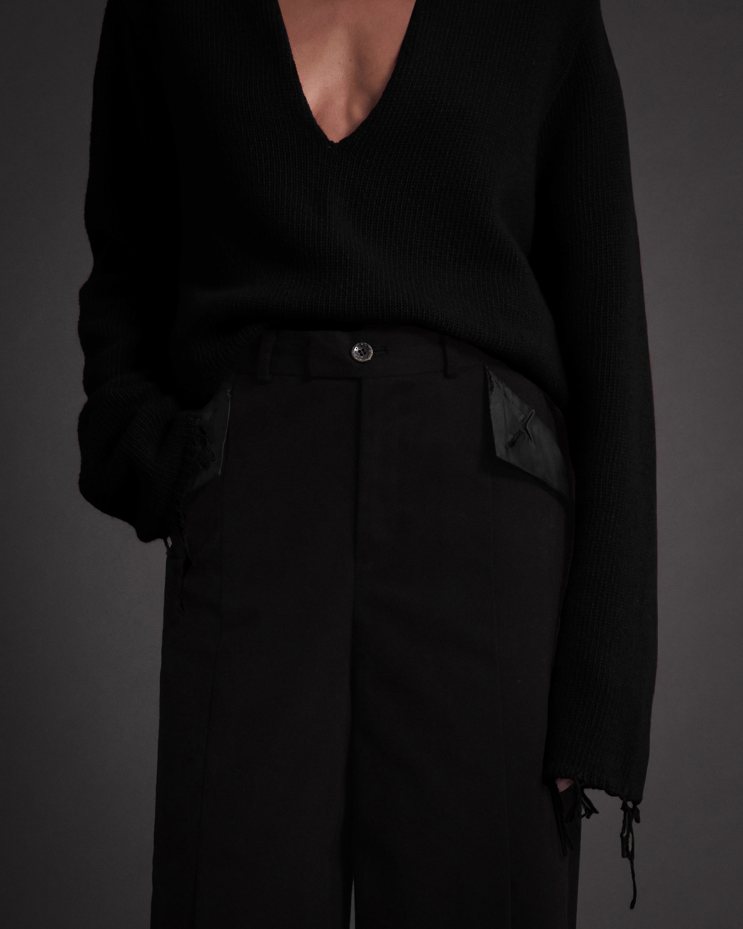 Pleated Wide Trouser