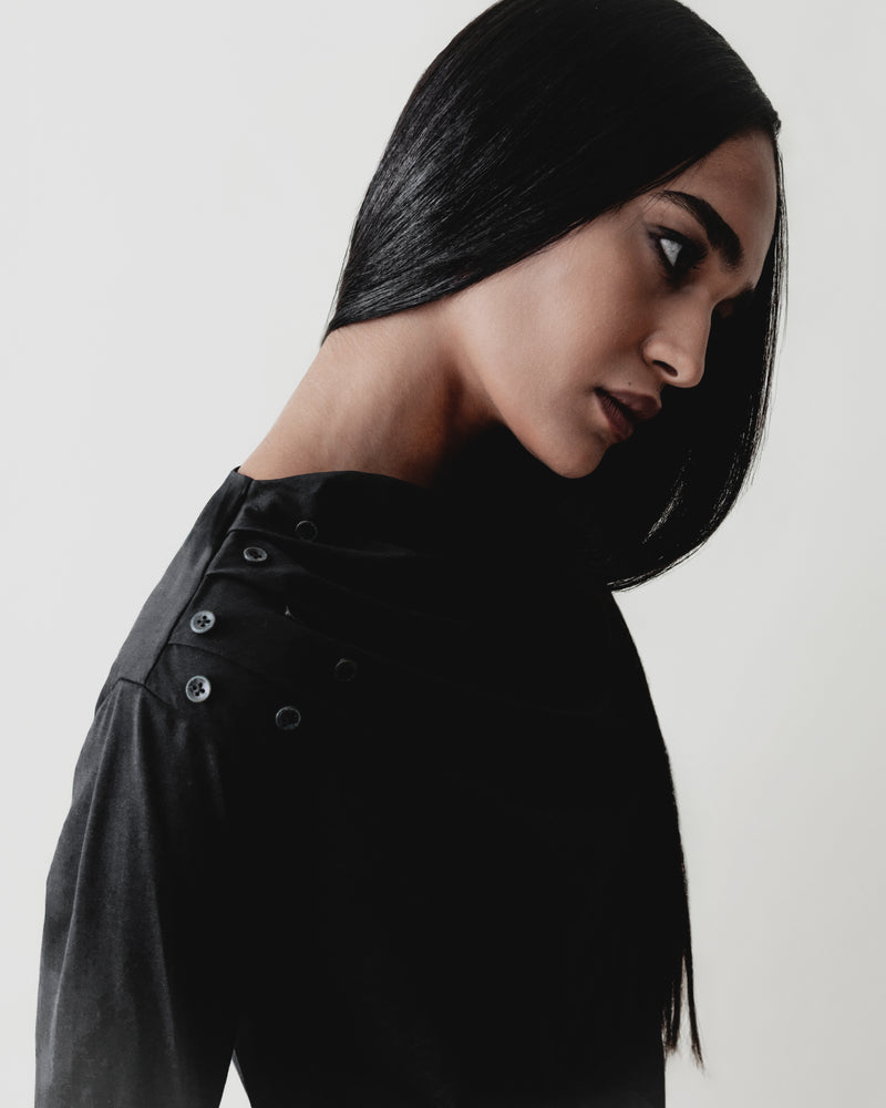 Draped Long Sleeve Top