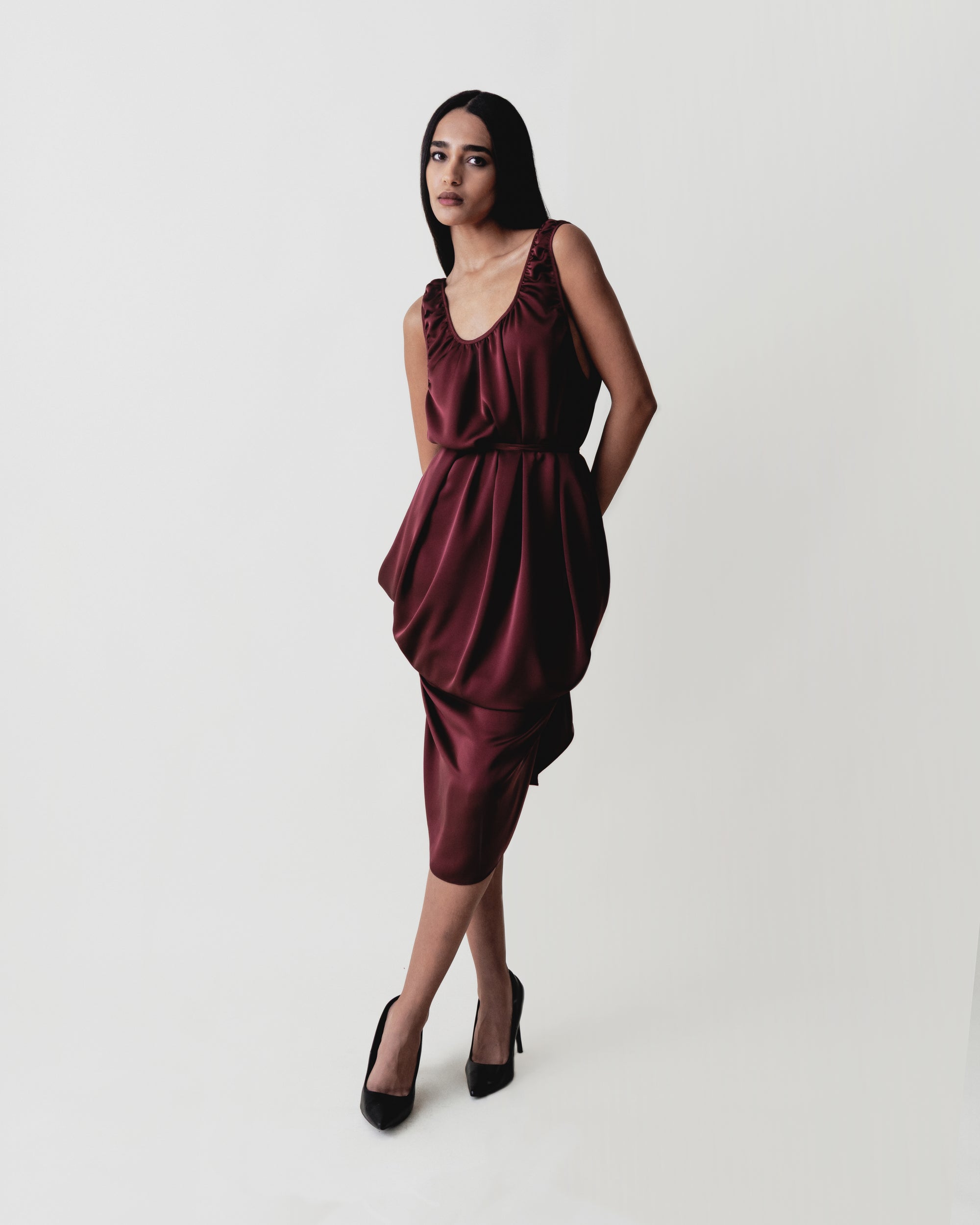 Gathered Tank Top Dress