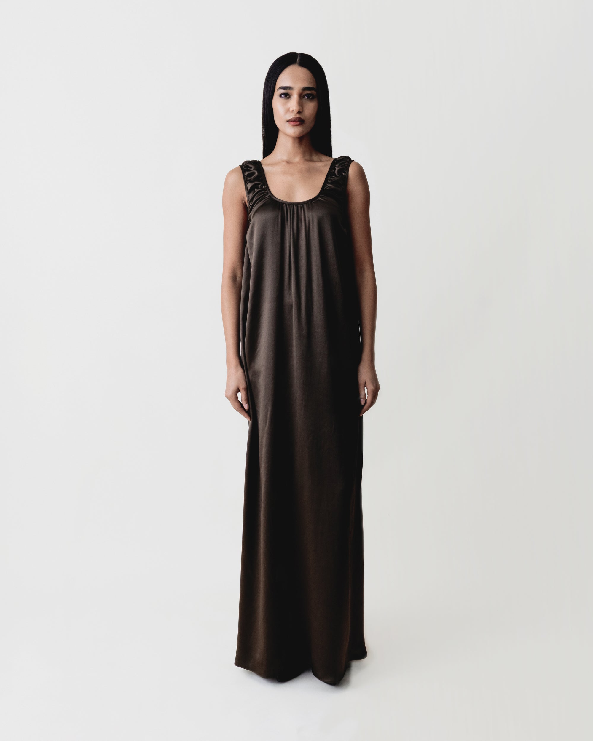 Gathered Tank Top Dress