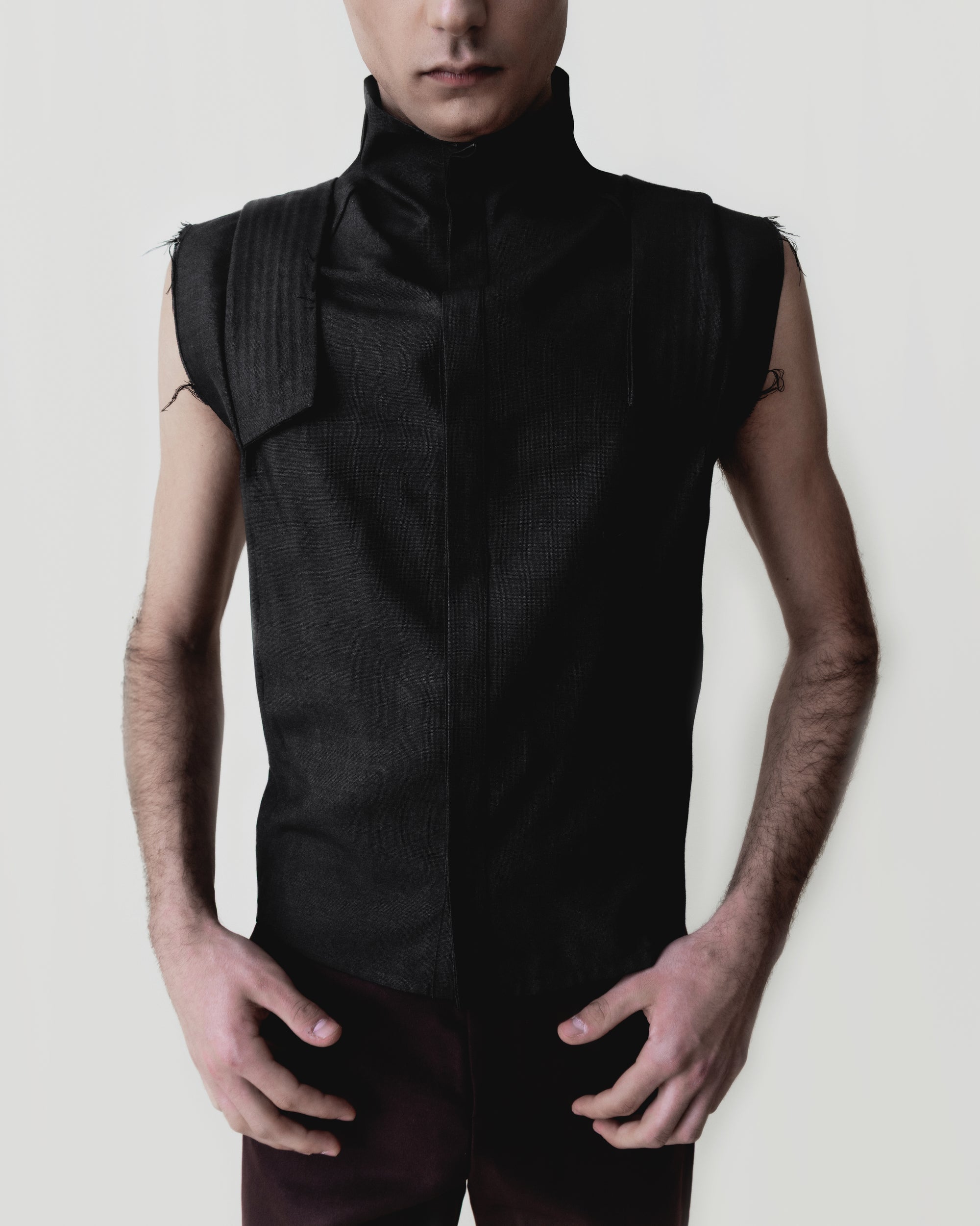 Pintuck Shoulder Top