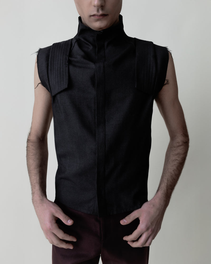 Pintuck Shoulder Top