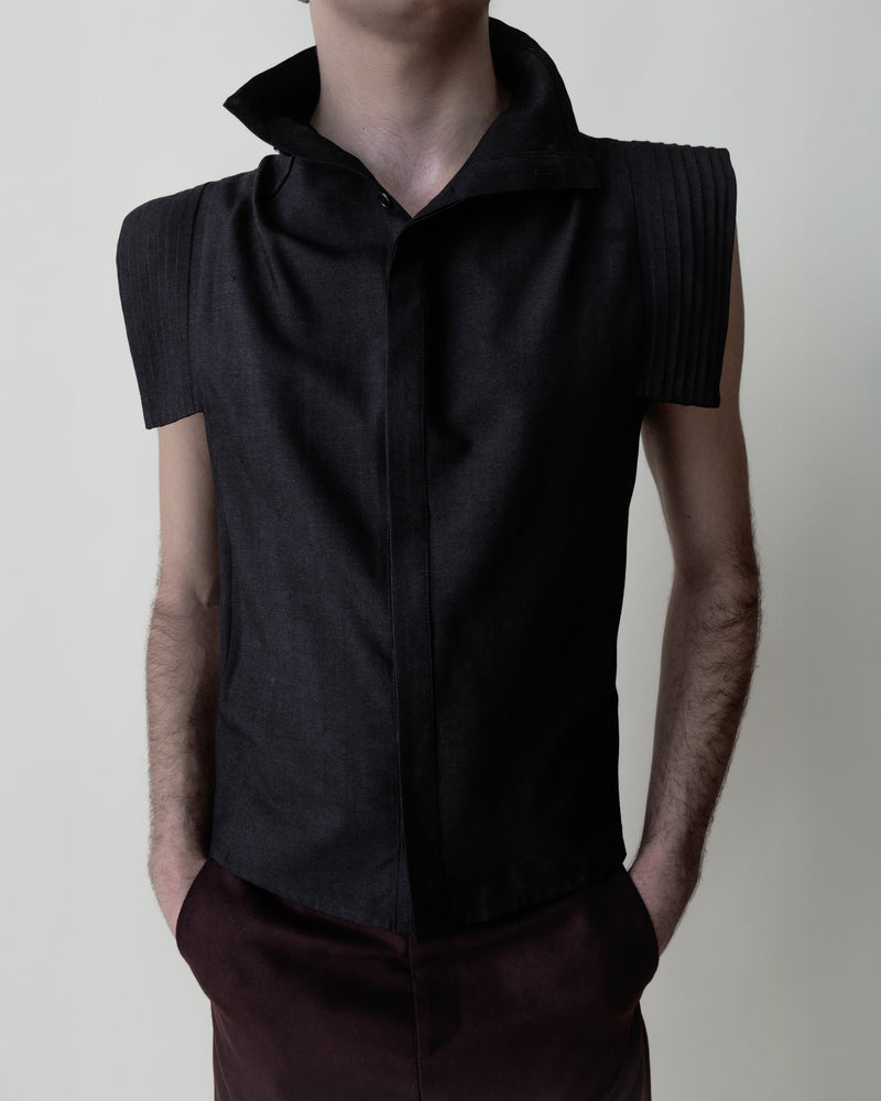 Pintuck Shoulder Top