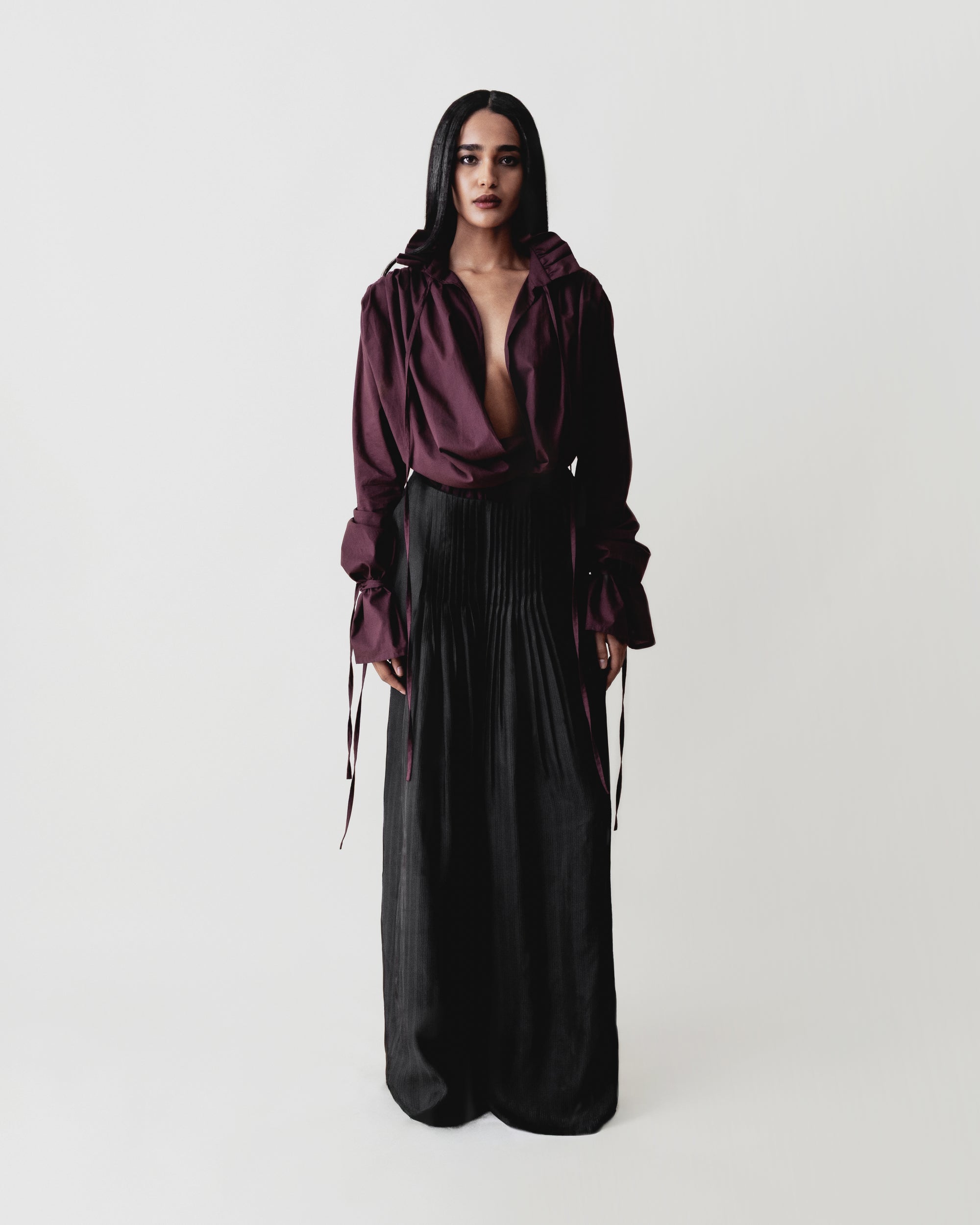 Pintuck Trouser