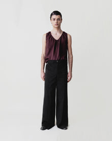 Pleated Wide Trouser