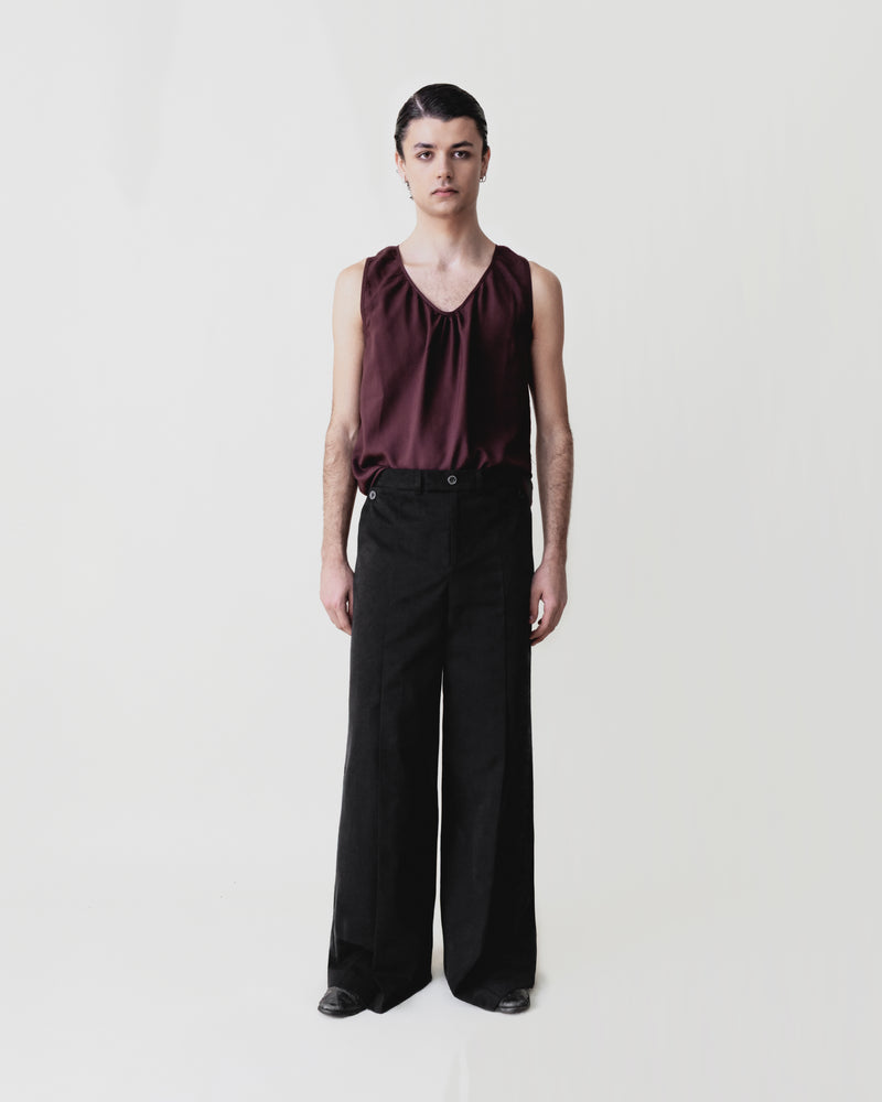 Pleated Wide Trouser