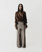 Pleated Wide Trouser