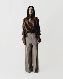 Pleated Wide Trouser