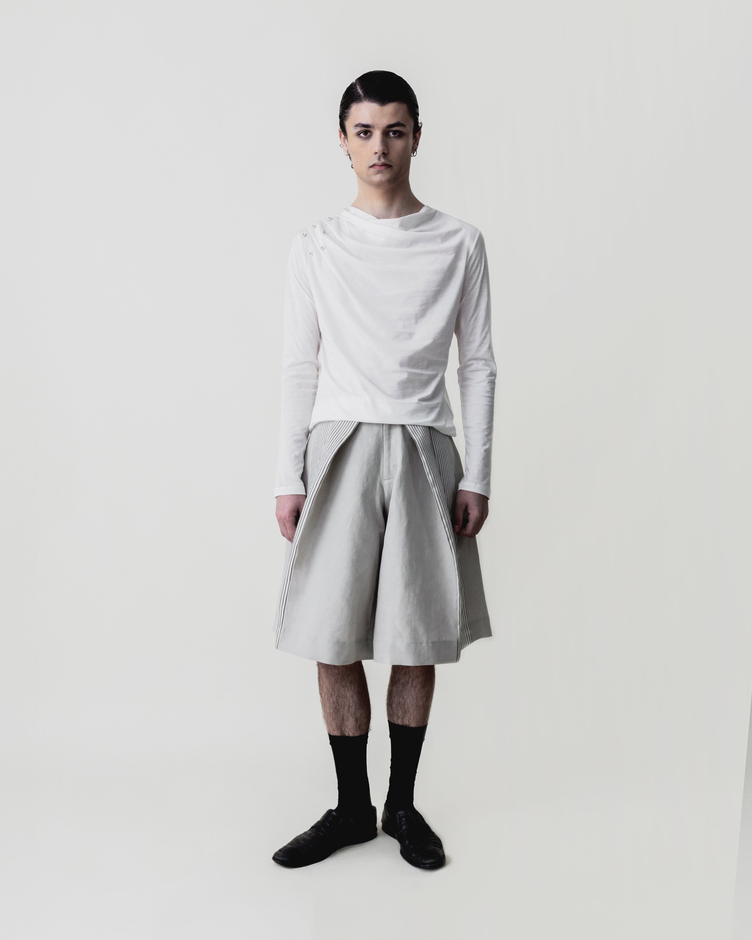 Draped Long Sleeve Top