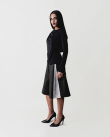 Draped Long Sleeve Top