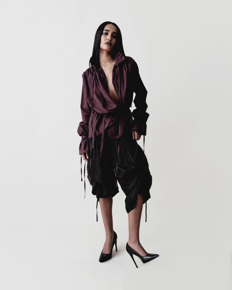 Tangled Wrap Blouse