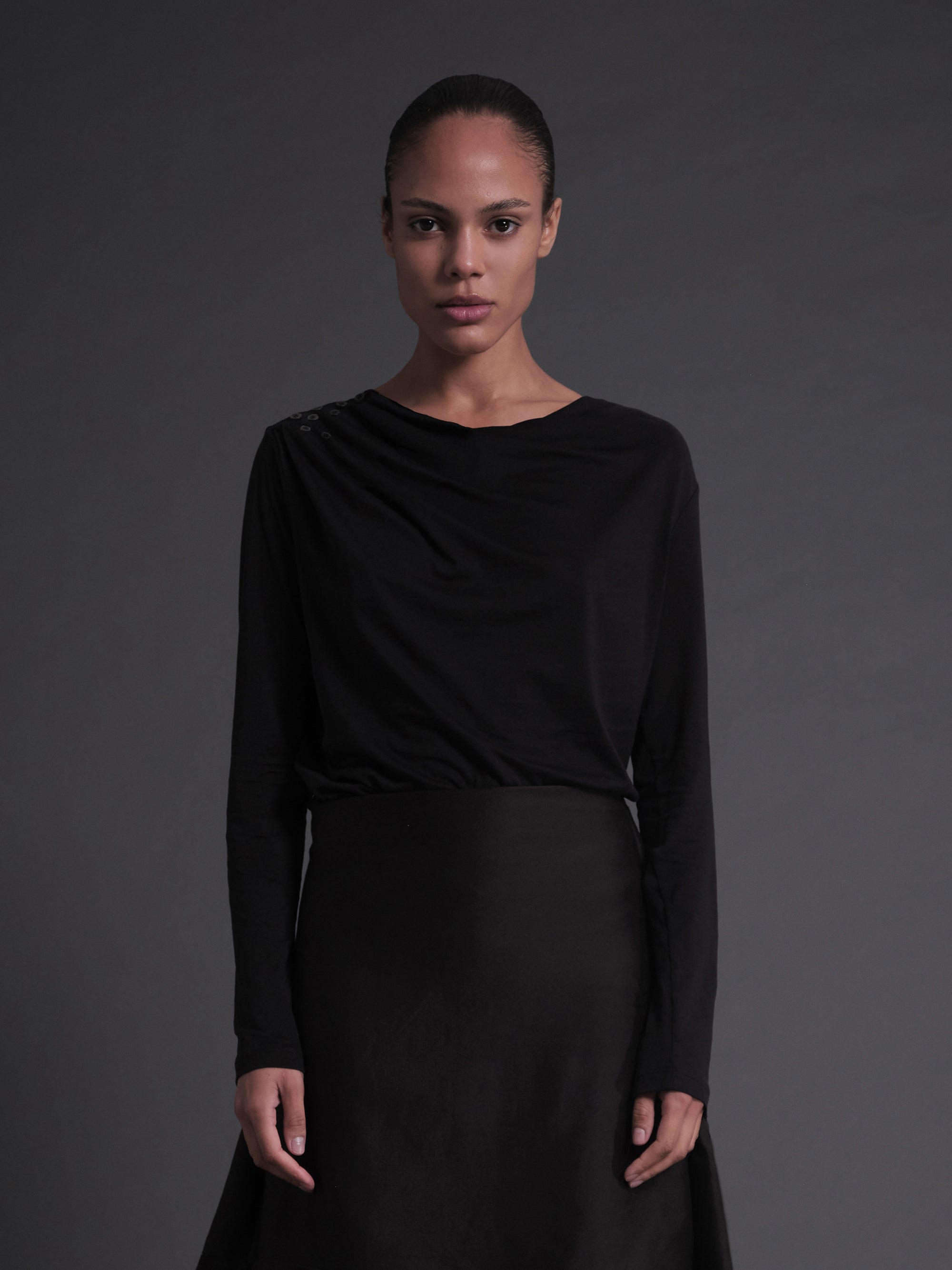 Draped Longsleeve Top