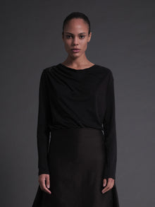 Draped Longsleeve Top