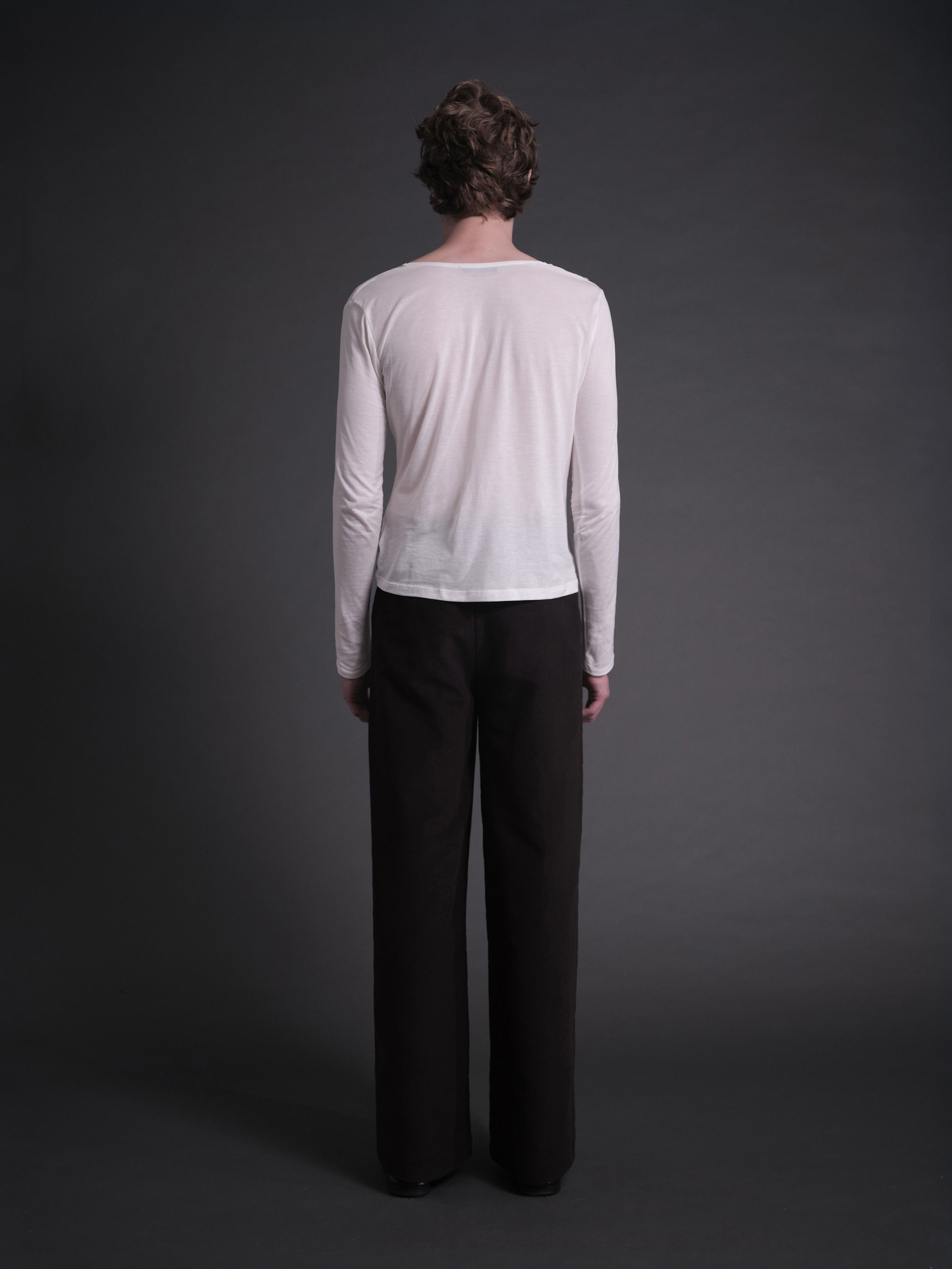 Pleated Wide Trouser Ash