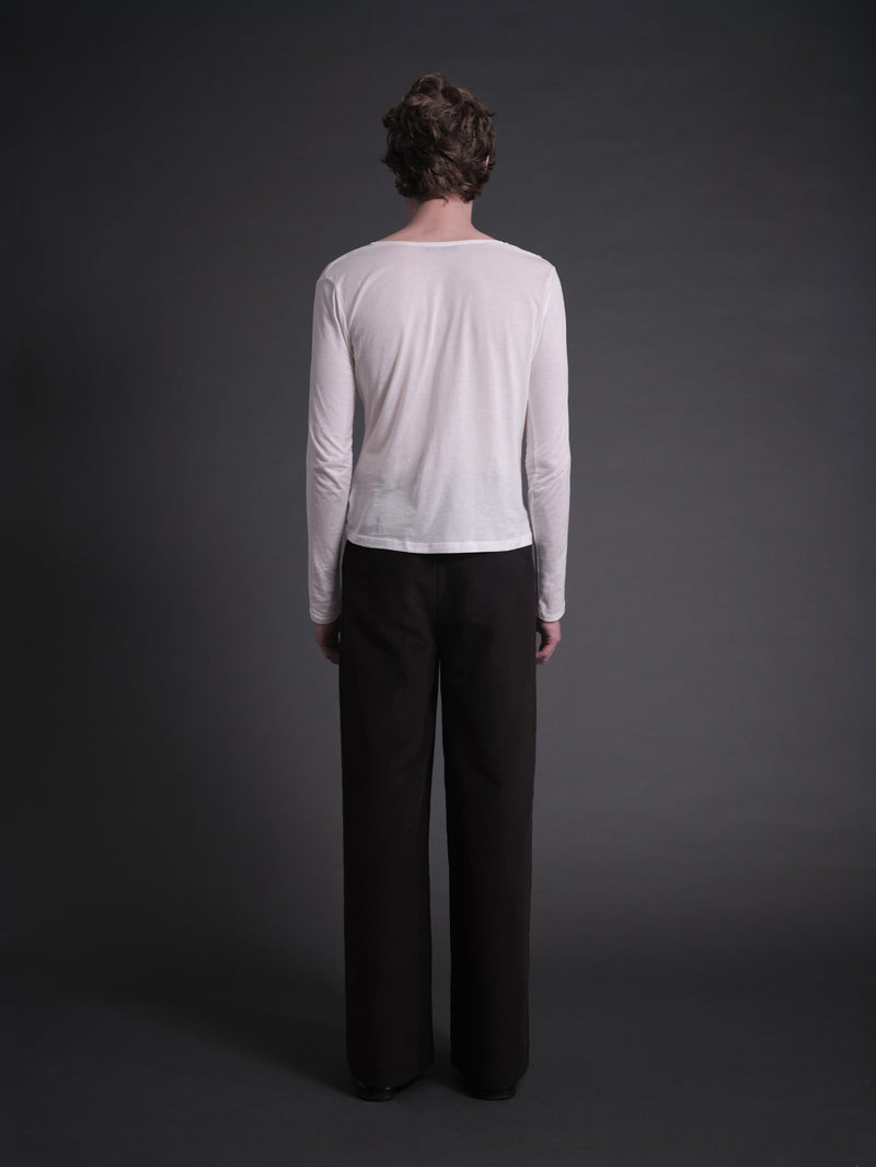Pleated Wide Trouser Ash
