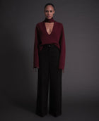 Pleated Wide Trouser Black