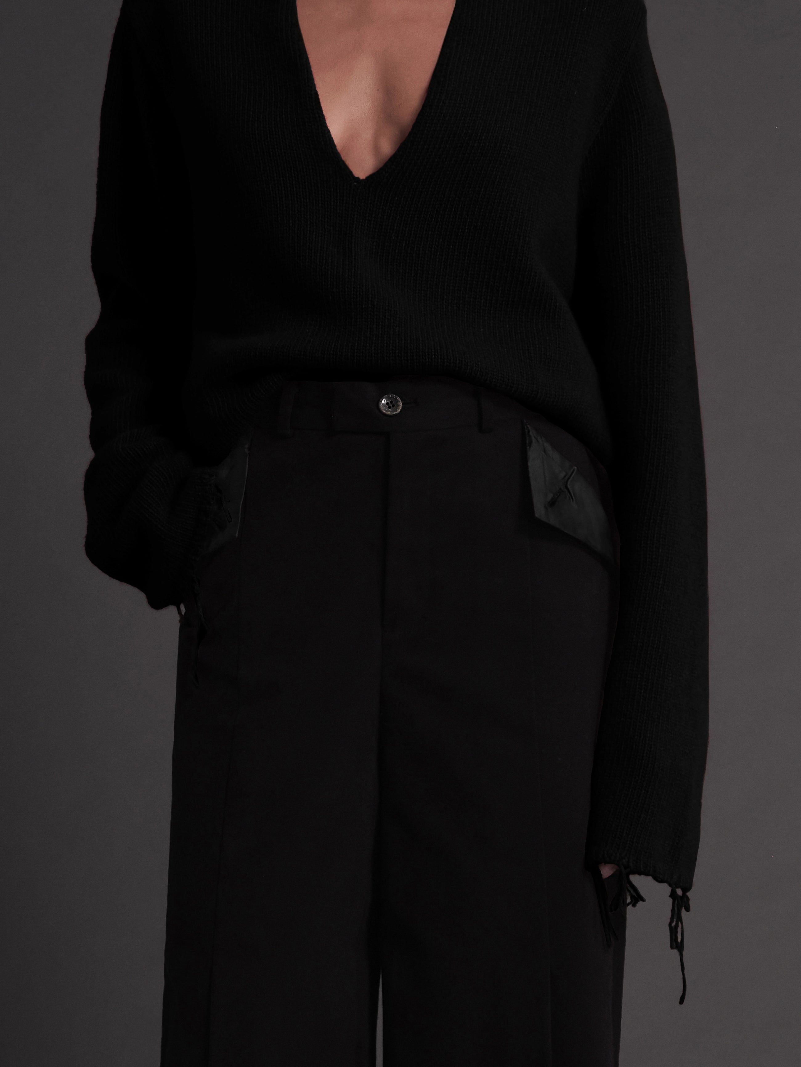 Pleated Wide Trouser