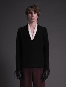 V-Neck Sweater Black
